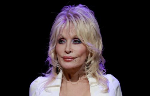 Dolly Parton attends "Dolly: An Original Musical" fireside chat and press conference at The Fisher Center for the Performing Arts on January 28