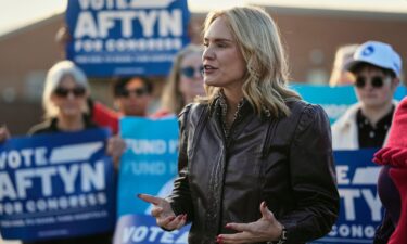 Voters arrive to vote at a polling station in San Francisco