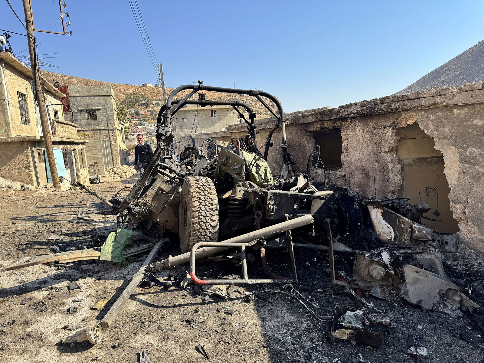 <i>Ali Ahmed al-Najjar/Reuters via CNN Newsource</i><br/>The aftermath following an Israeli raid in Beit Jinn