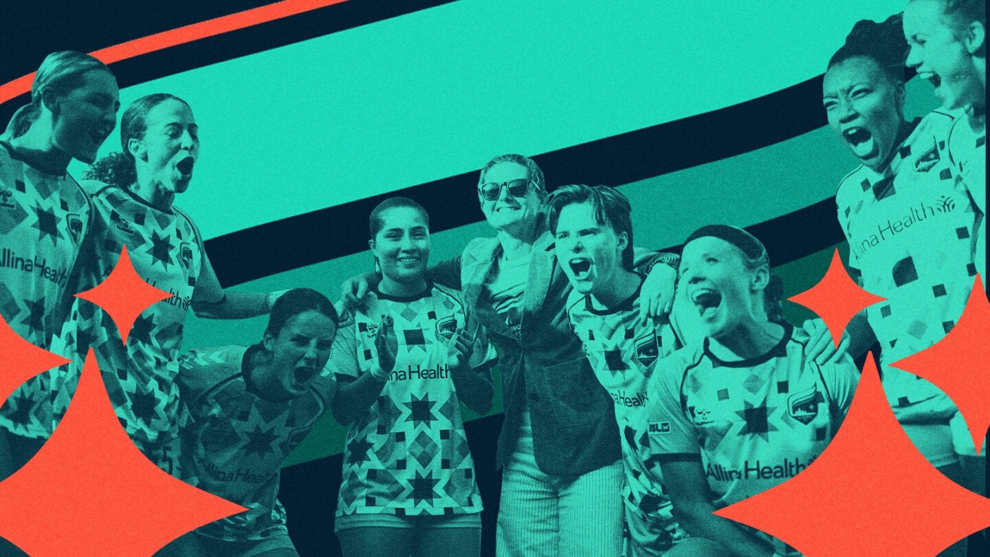 <i>Jeremy Olson/ISI Photos/Getty Images via CNN Newsource</i><br/>Morgan Turner (No. 17) in action for Minnesota Aurora FC against South Georgia Tormenta FC.