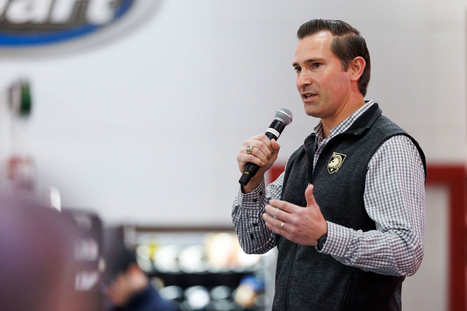 <i>Brett Carlsen/Getty Images via CNN Newsource</i><br/>Republican congressional candidate Matt Van Epps speaks during an event in Franklin